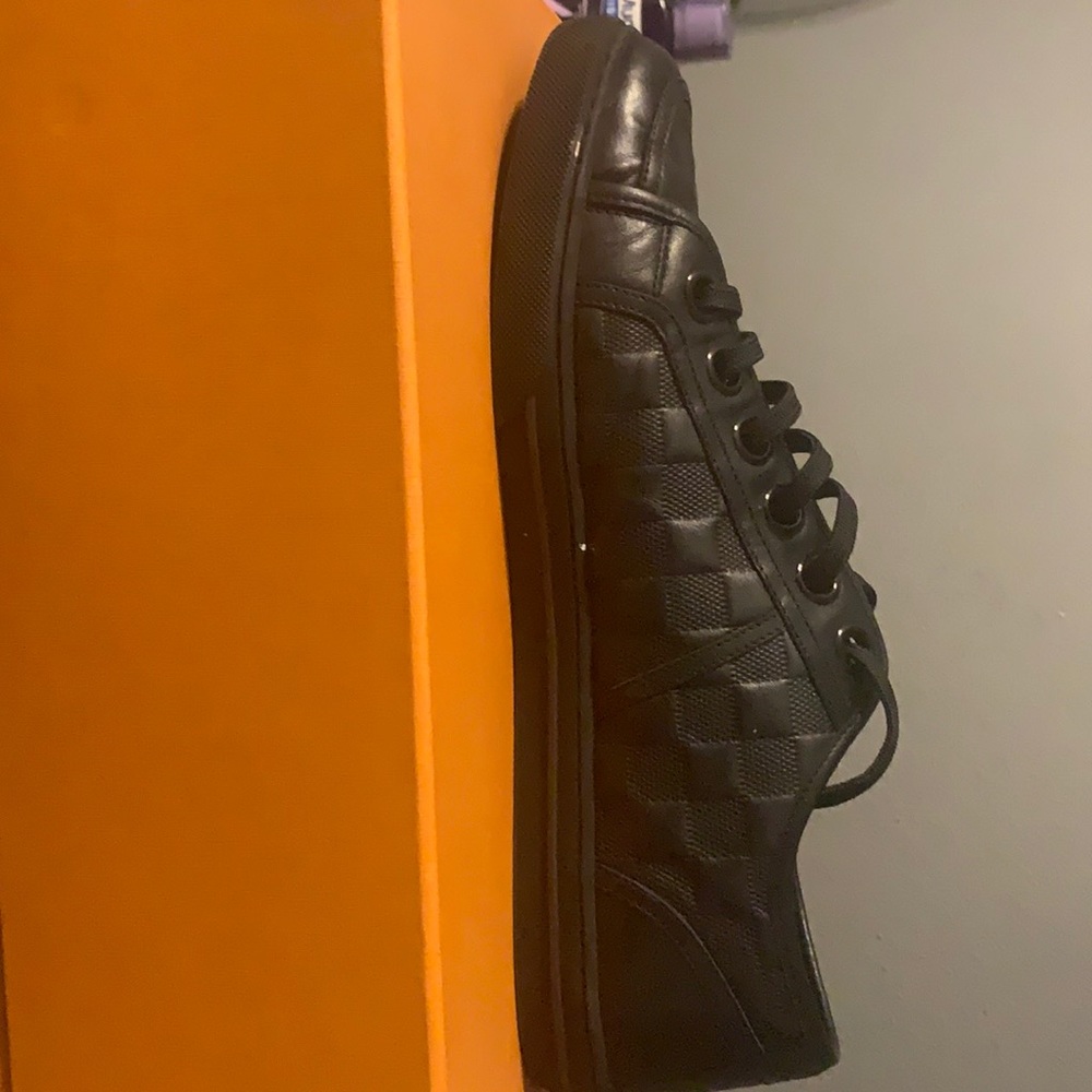 Louis Vuitton Black Checkered Athletic Sneakers